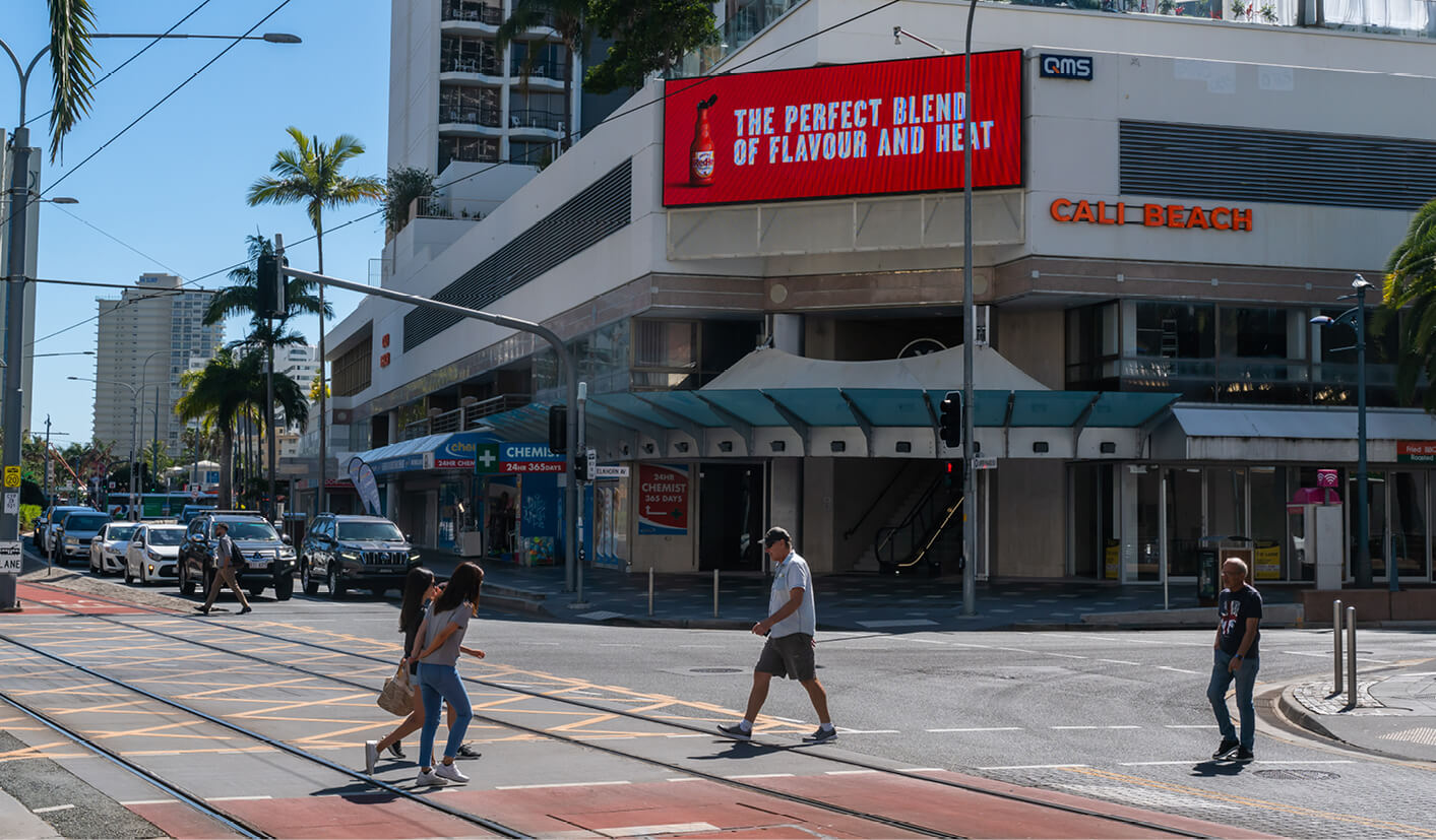 billboard at surfers paradise