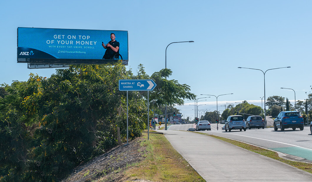 Billboard Southport northbound